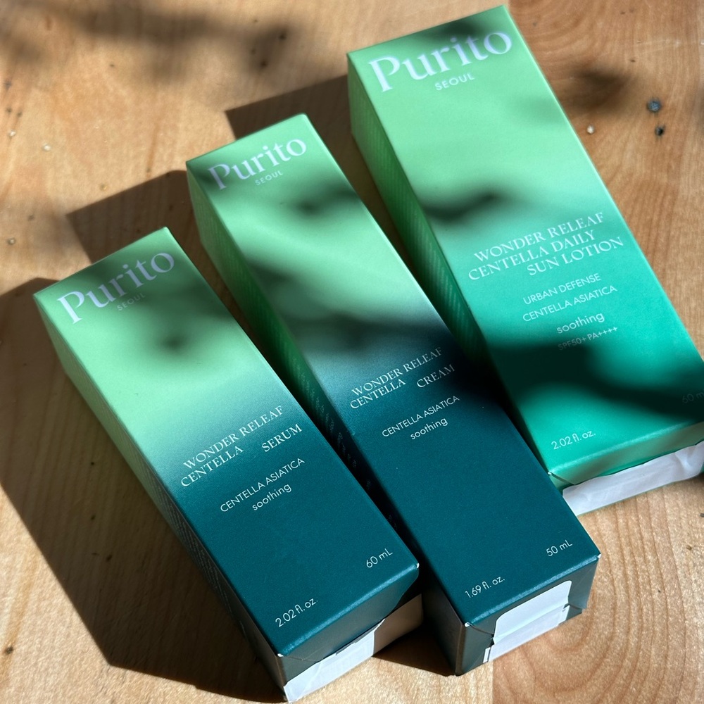 Purito SEOUL Wonder Releaf Centella Bundle Serum Cream Sunscreen SPF50+ K-Beauty